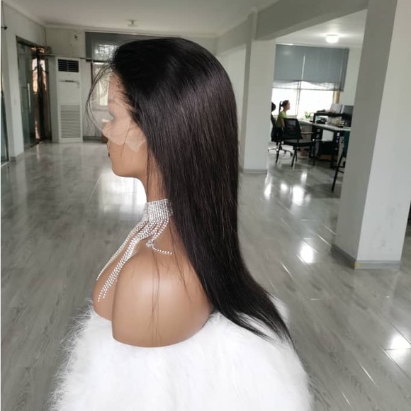 18 Inch Human Straight Lace Wig